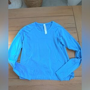 Lululemon Swiftly Tech 2.0 Long Sleeve Size 14 Kayak Blue